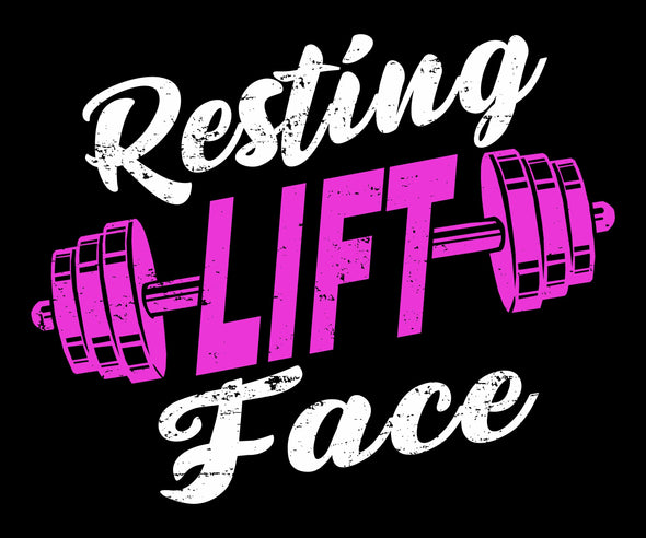 Resting Lift Face Female Racerback Tank
